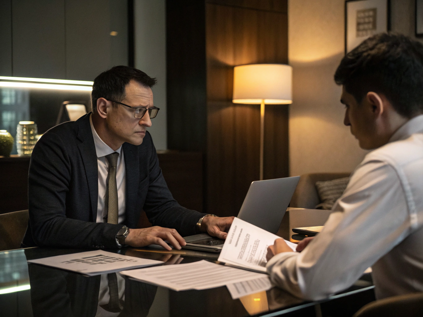 Black entrepreneur in strategic consultation with senior CPA advisor