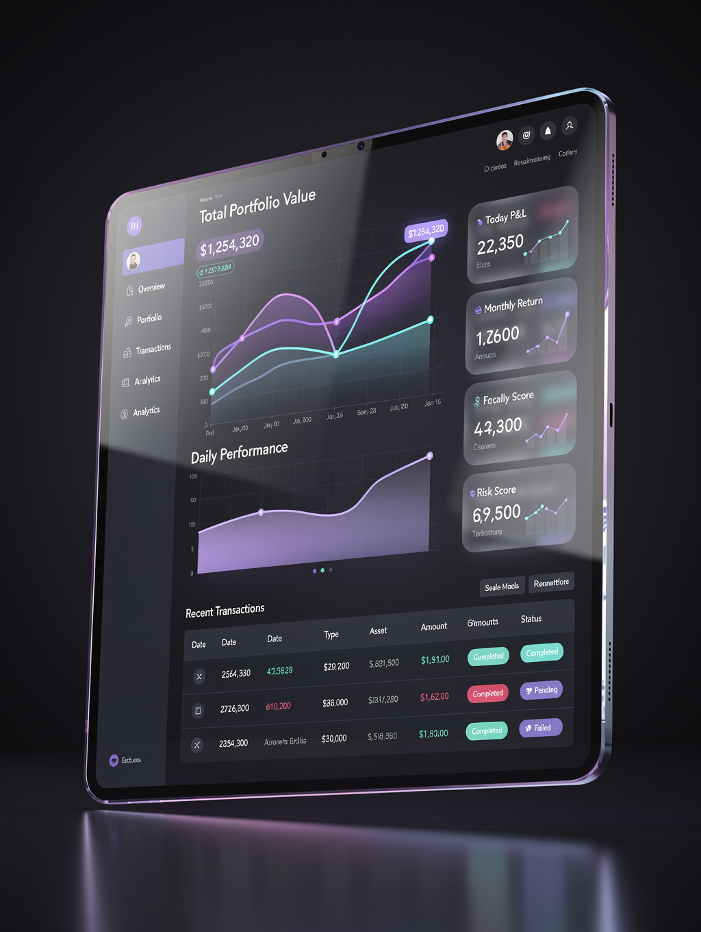 AccuFirm intelligence engine dashboard showing automated scenario calculations