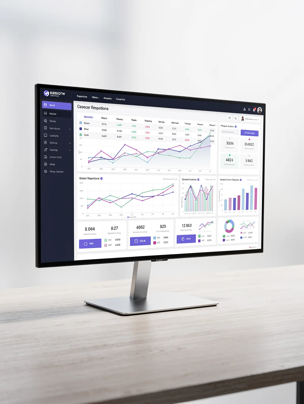 Digital dashboard showing live account connectivity and cash flow visibility